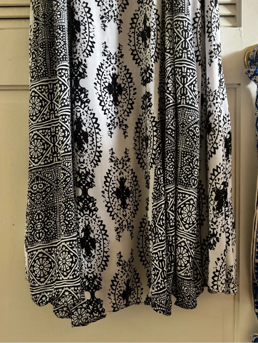Free People Printed Strapless Maxi Dress size M